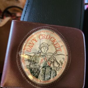 Davy Crockett Brown Leather Wallet